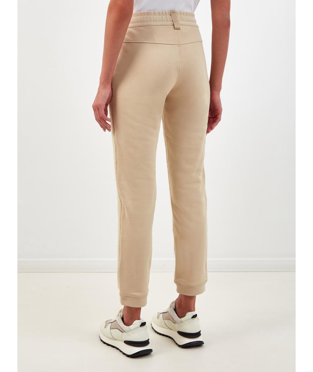 PARAJUMPERS Бежевые полиэстеровые брюки узкие, фото 4
