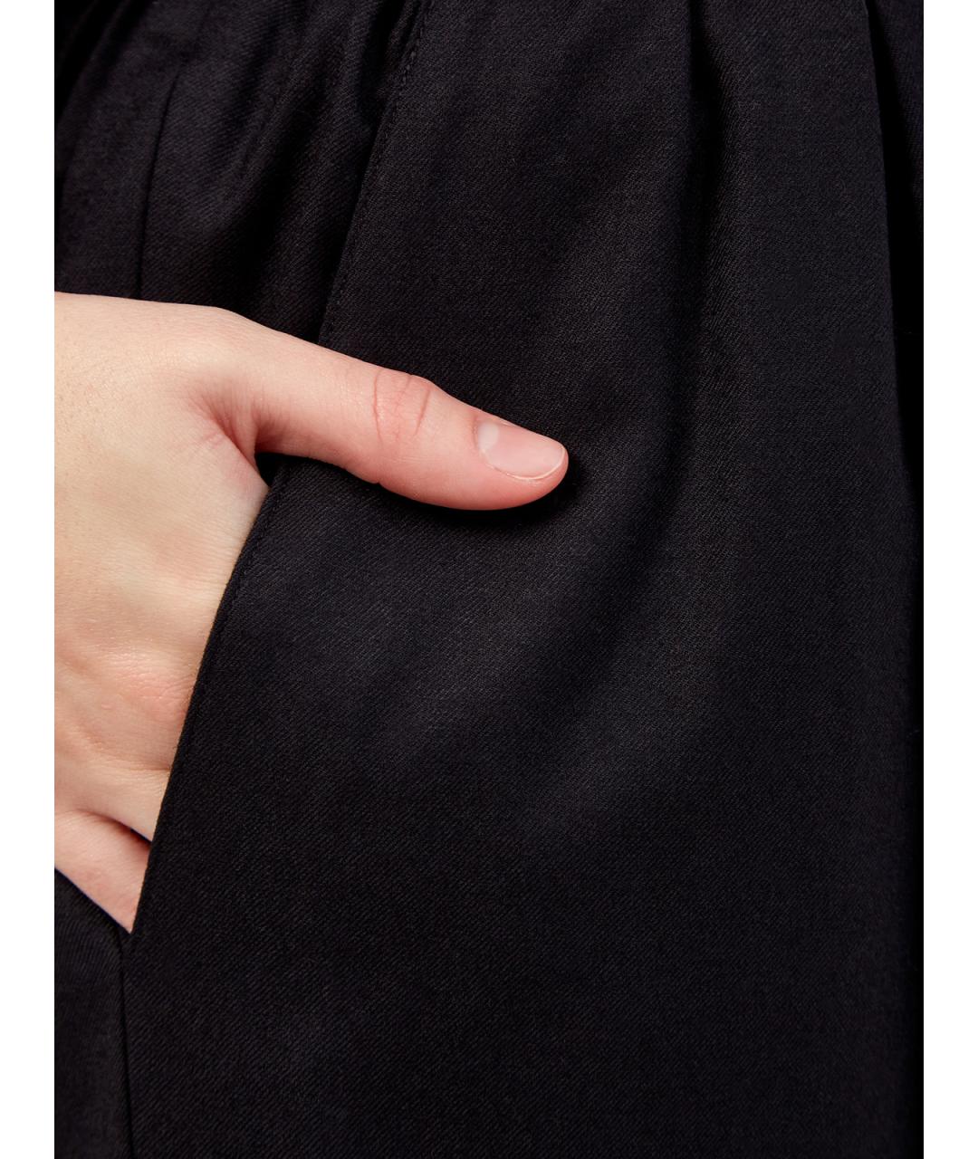 YVES SALOMON Черные полиамидовые спортивные брюки и шорты, фото 5