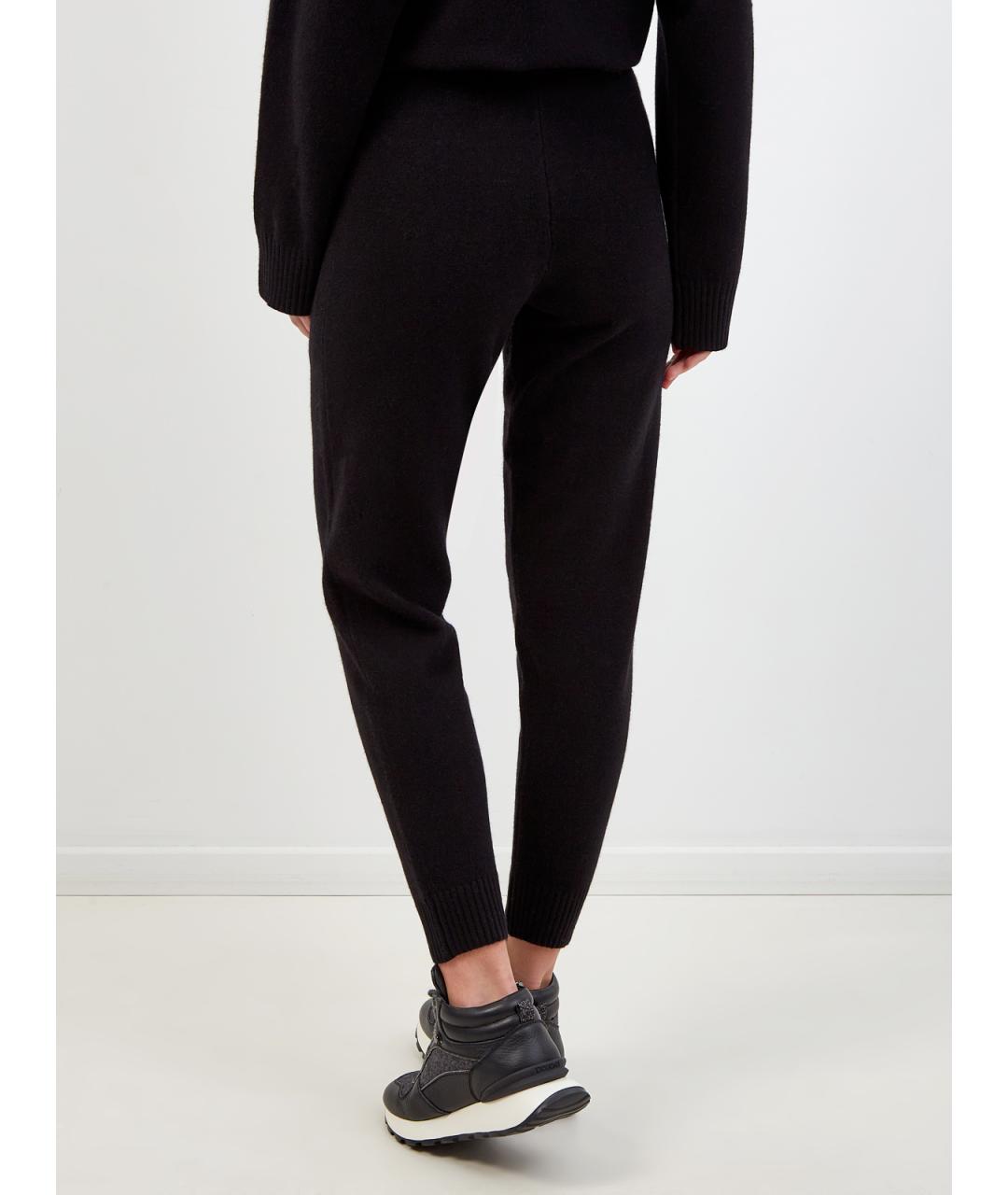 YVES SALOMON Черные полиамидовые спортивные брюки и шорты, фото 4