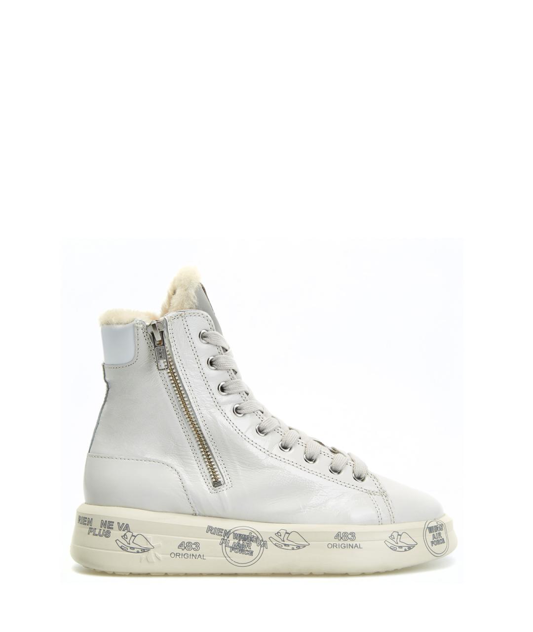 PREMIATA Белые кожаные кеды, фото 1