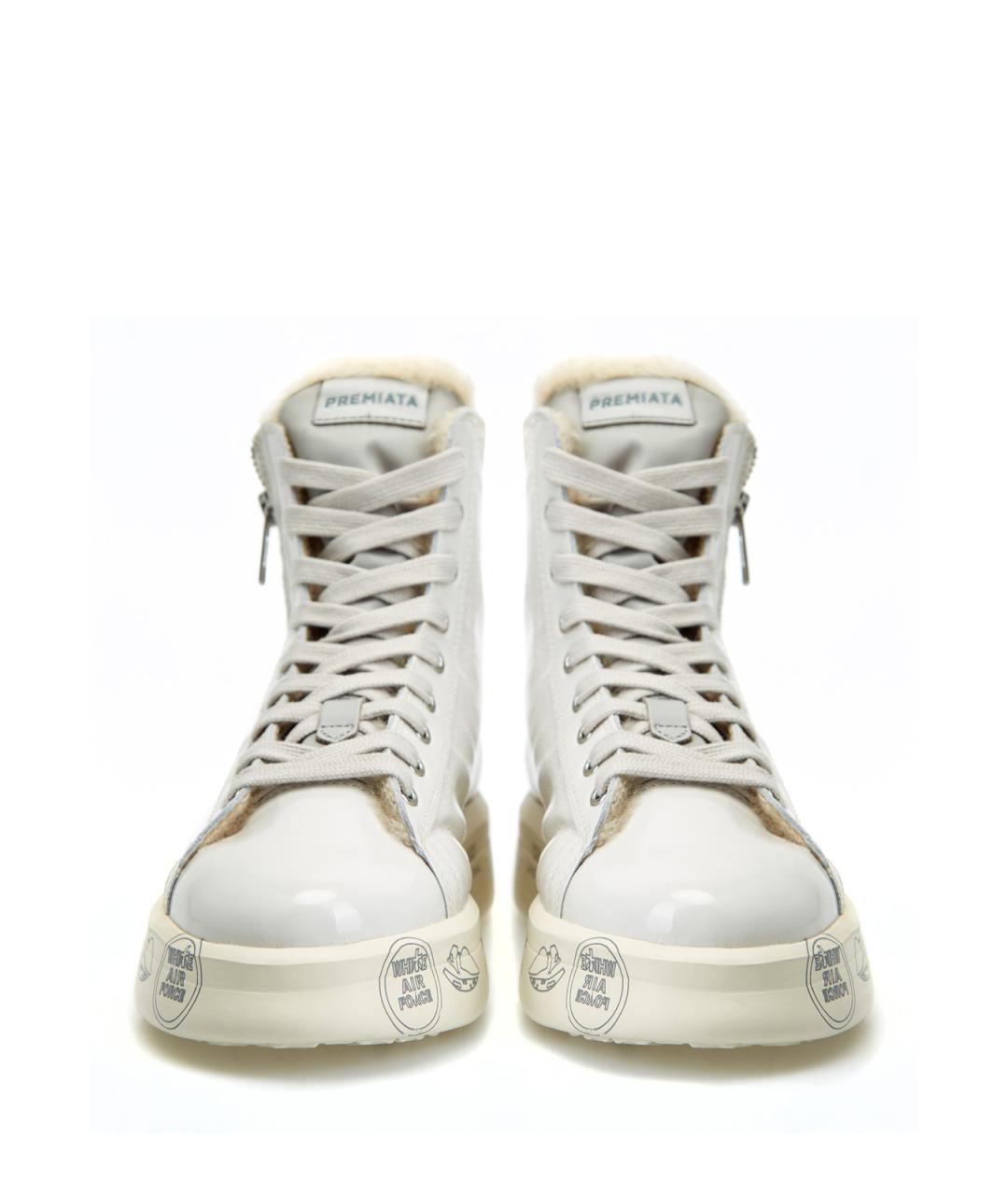 PREMIATA Белые кожаные кеды, фото 4