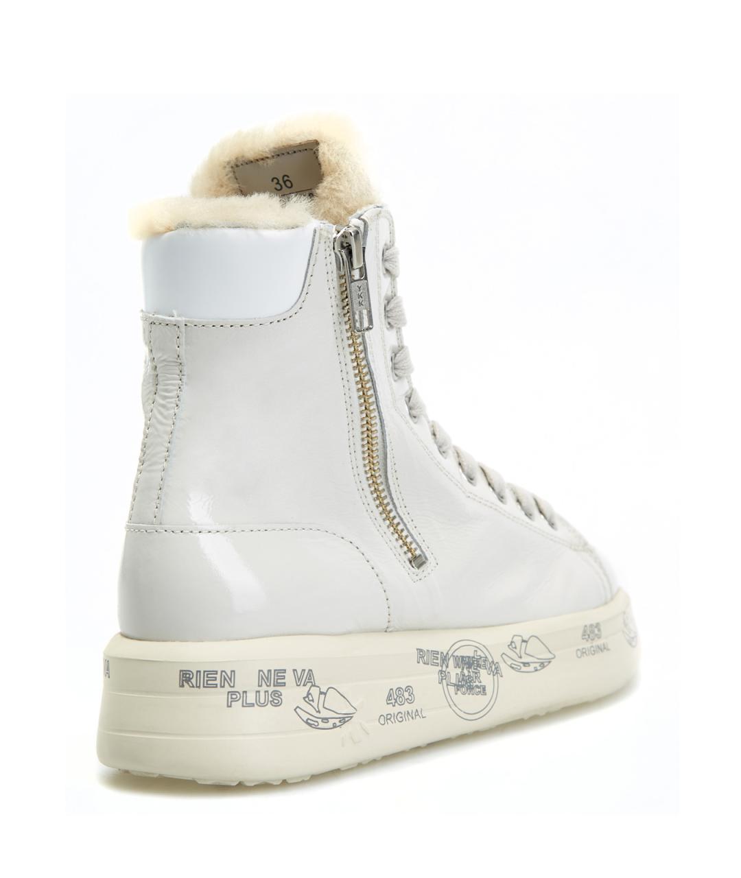 PREMIATA Белые кожаные кеды, фото 3