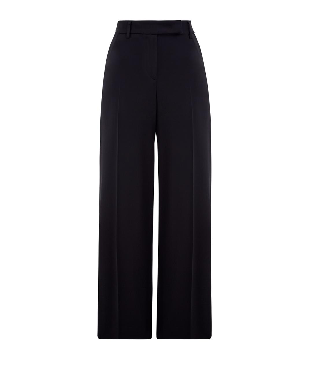 LORENA ANTONIAZZI Черные вискозные брюки широкие, фото 1