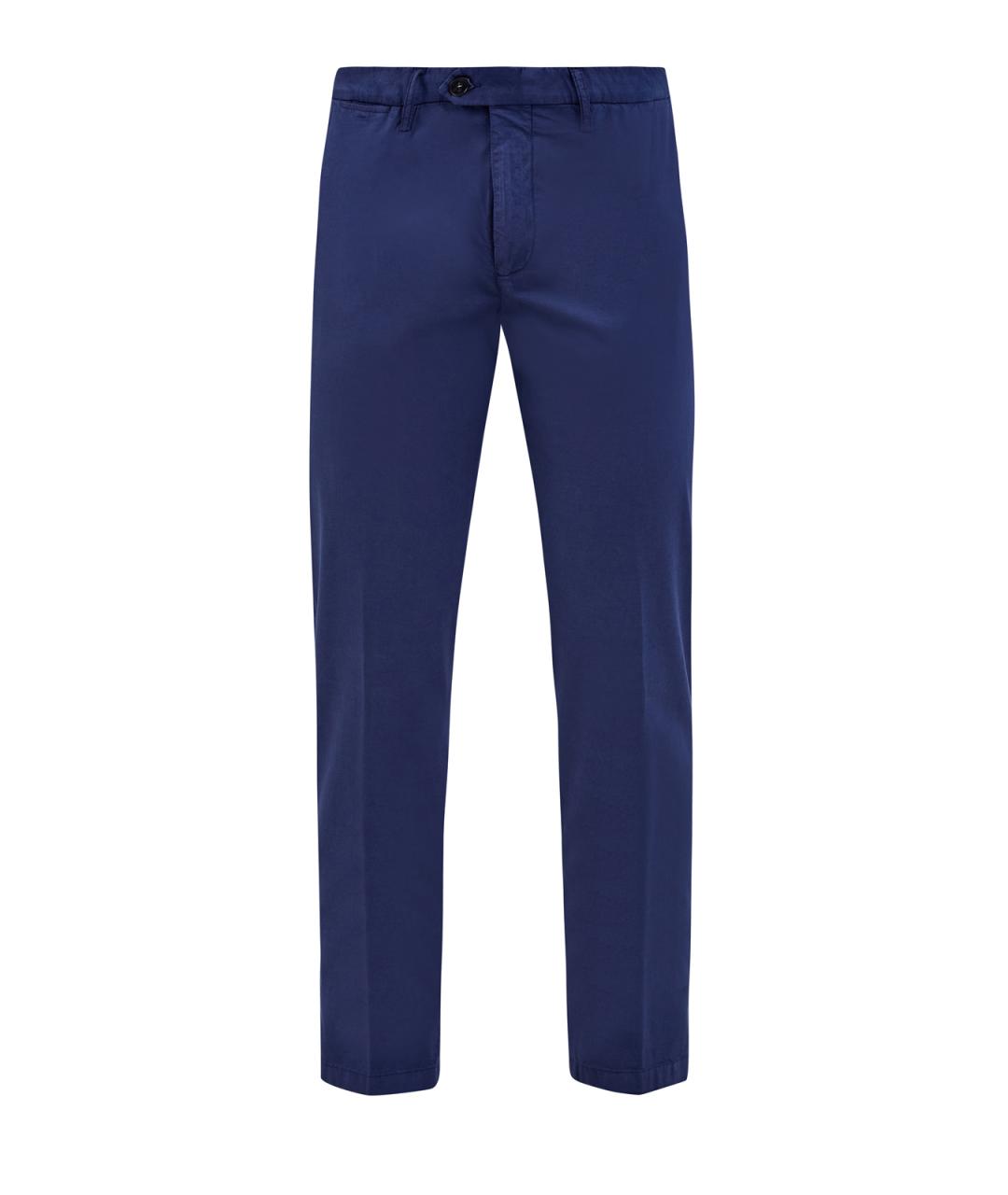 CANALI Синие хлопковые повседневные брюки, фото 1