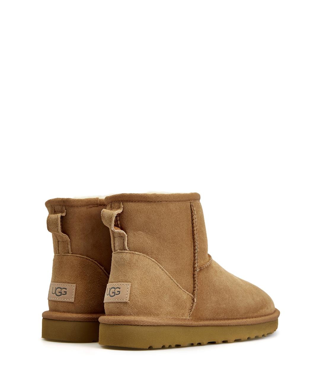 UGG AUSTRALIA Коричневые замшевые полусапоги, фото 3