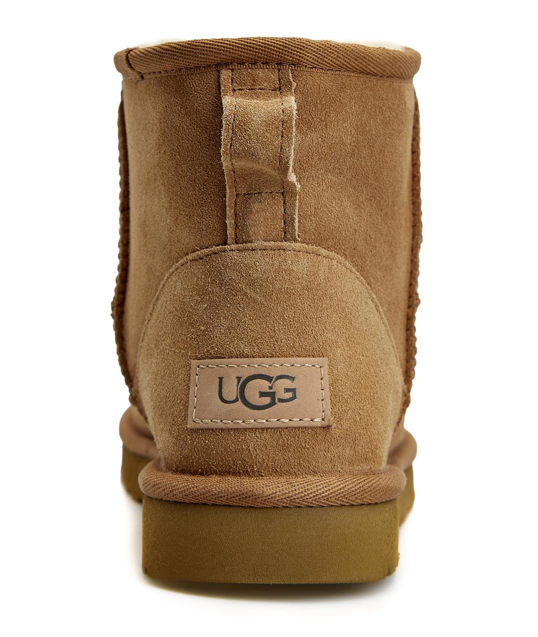 UGG AUSTRALIA Коричневые замшевые полусапоги, фото 4