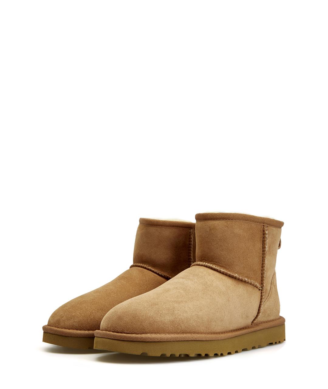 UGG AUSTRALIA Коричневые замшевые полусапоги, фото 2