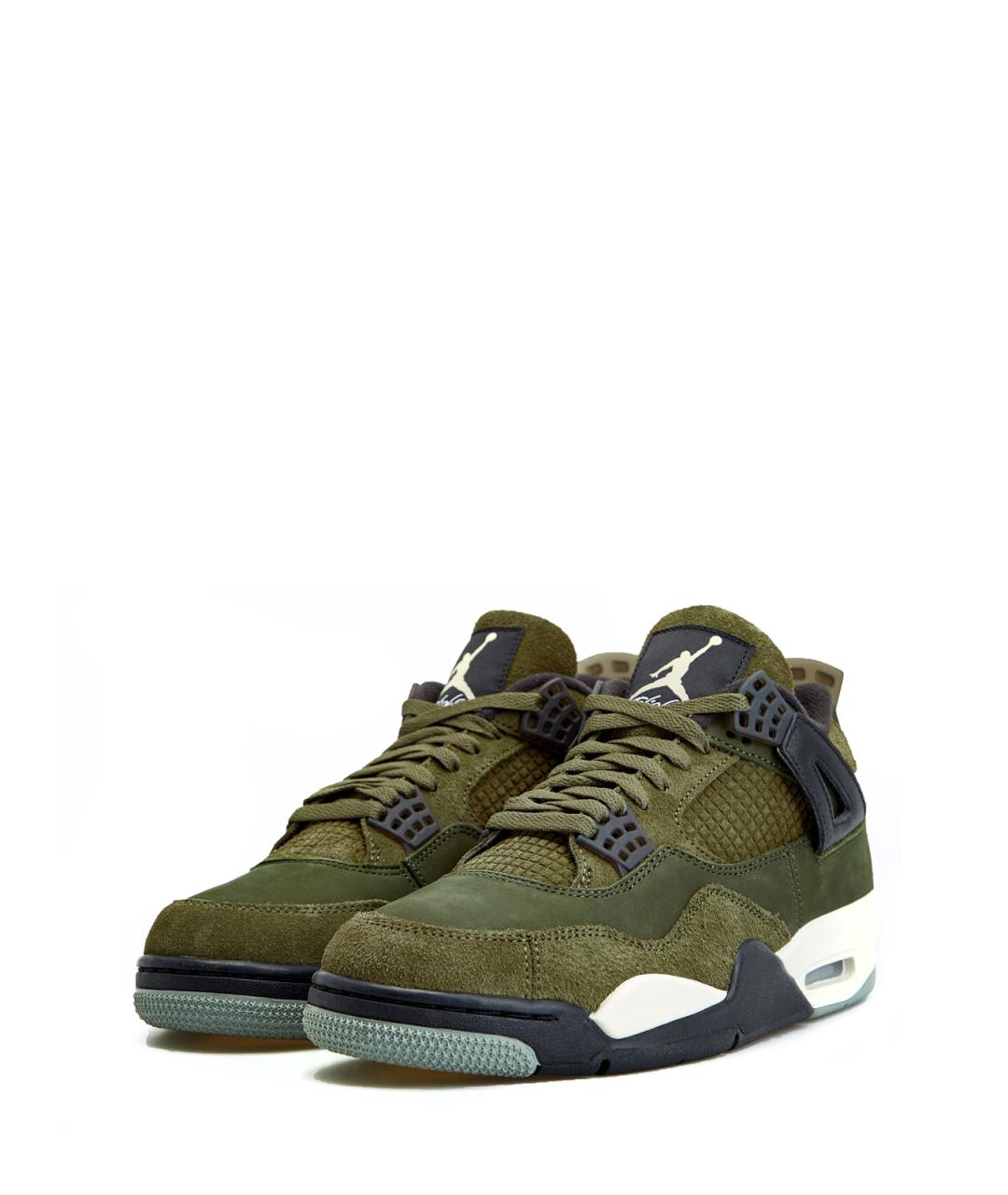 JORDAN Зеленые замшевые высокие кроссовки / кеды, фото 2
