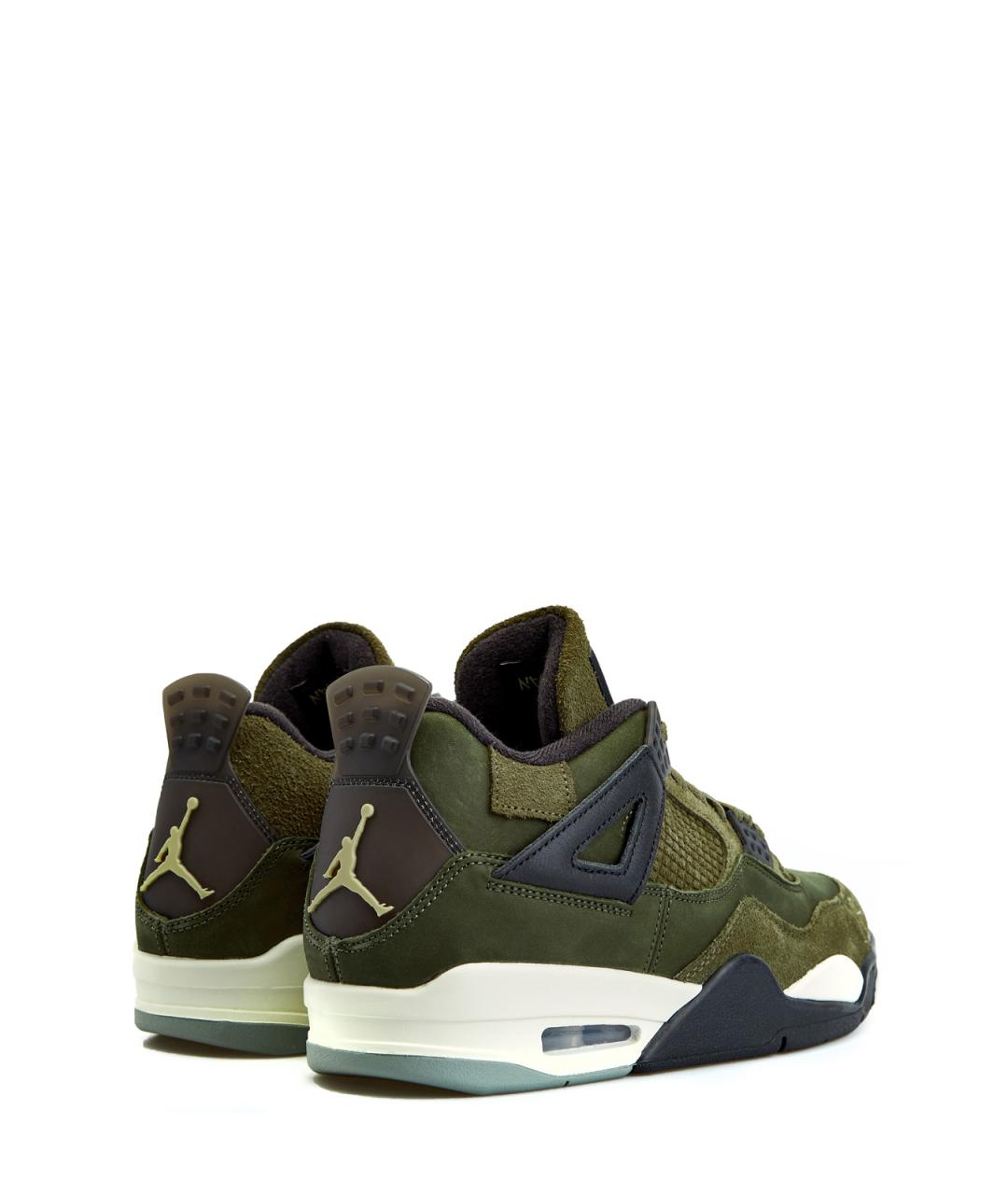 JORDAN Зеленые замшевые высокие кроссовки / кеды, фото 3