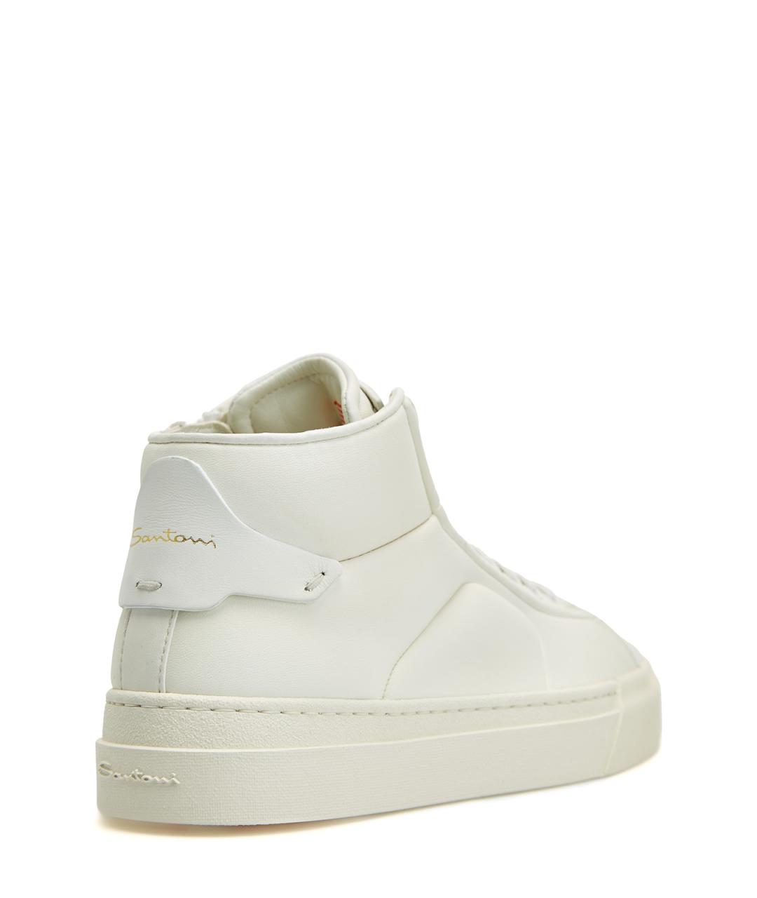 SANTONI Белые кеды, фото 4