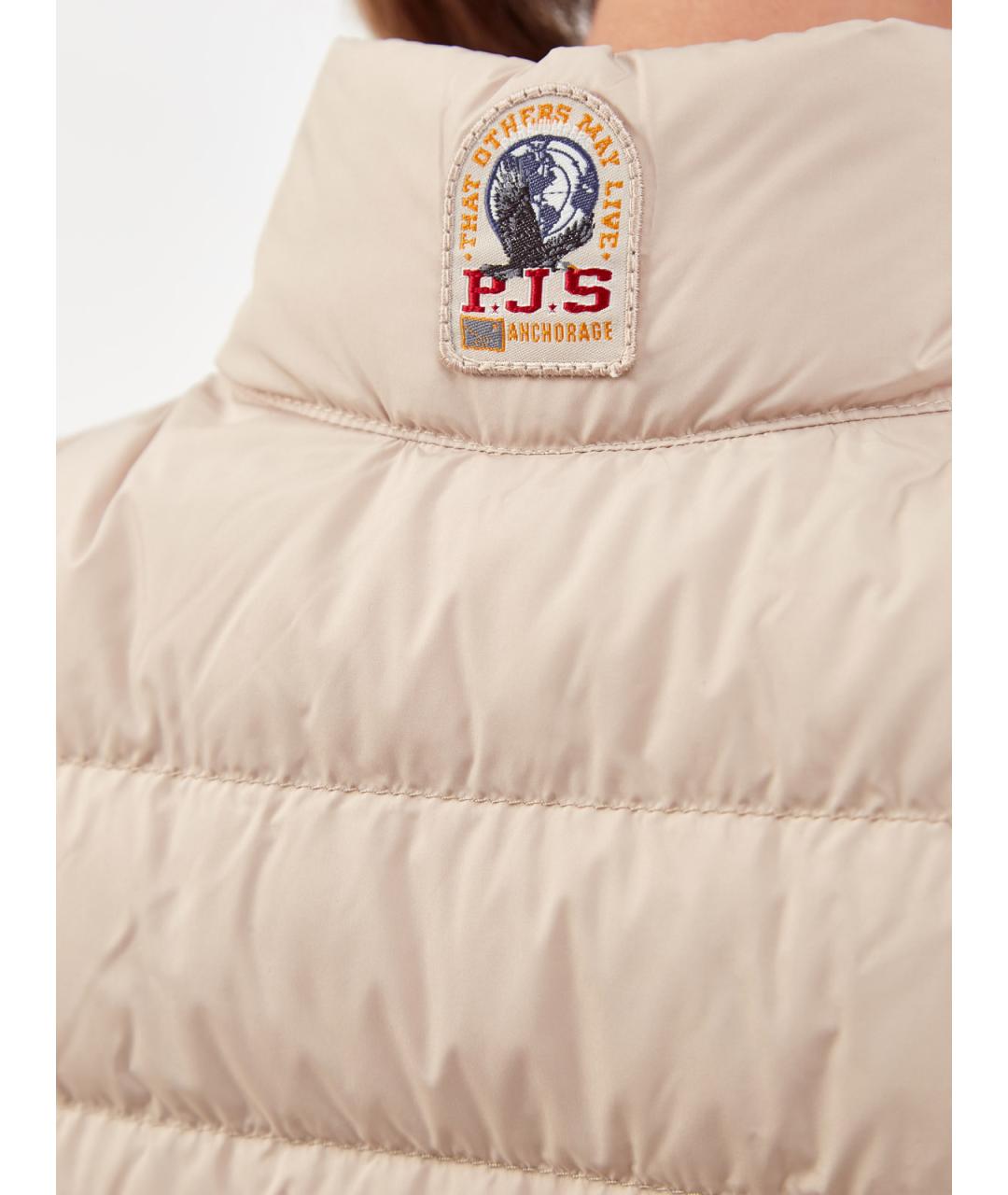 PARAJUMPERS Бежевый полиэстеровый жилет, фото 5