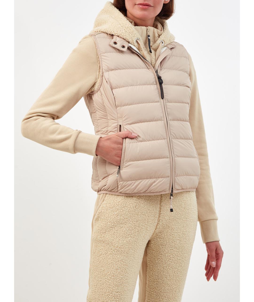 PARAJUMPERS Бежевый полиэстеровый жилет, фото 3