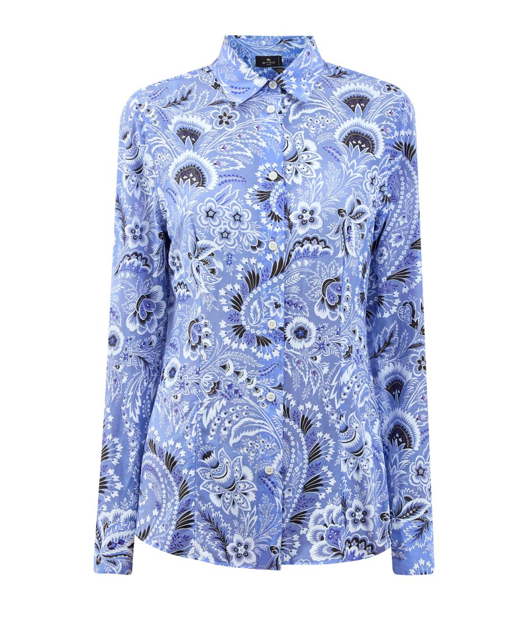 ETRO Голубая хлопковая рубашка, фото 1