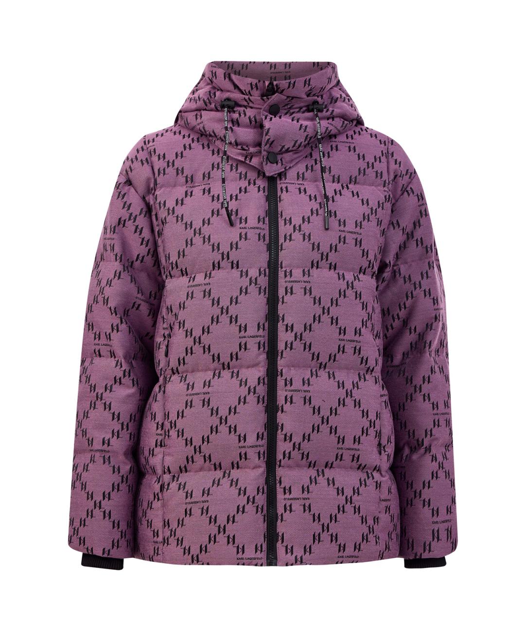 KARL LAGERFELD Розовый полиэстеровый пуховик, фото 1