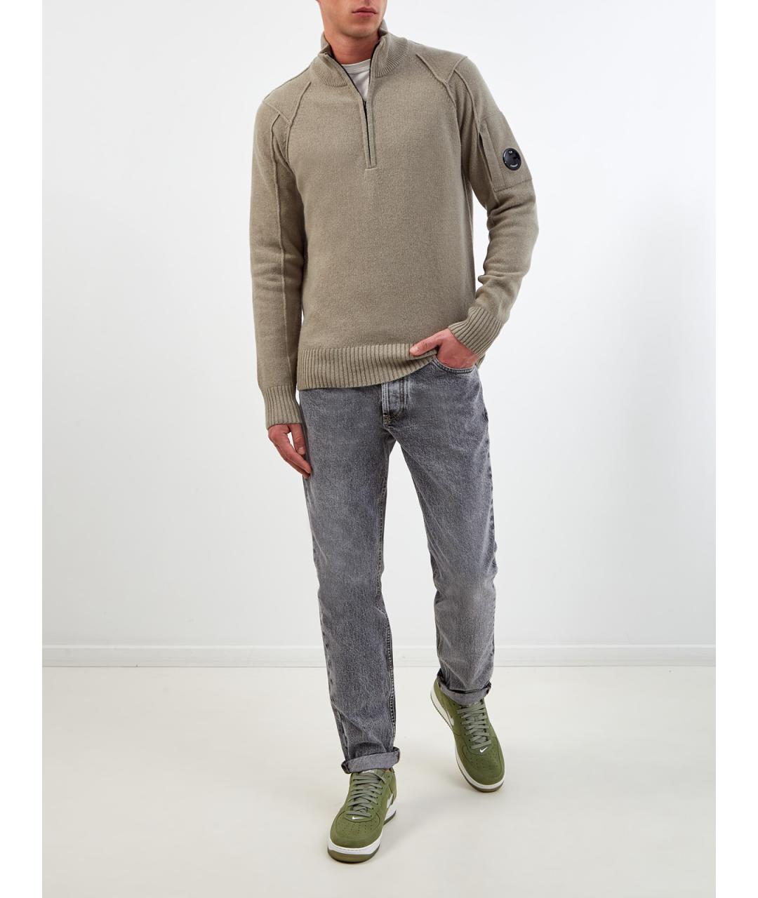 CP COMPANY Бежевая шерстяная водолазка, фото 2