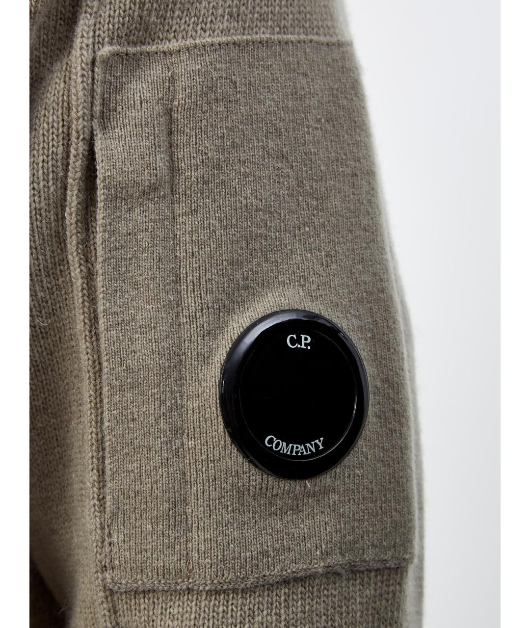 CP COMPANY Бежевая шерстяная водолазка, фото 5
