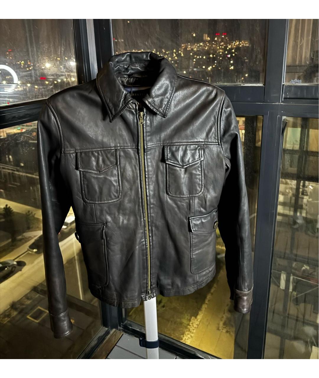 JEAN PAUL GAULTIER Черная кожаная куртка, фото 5