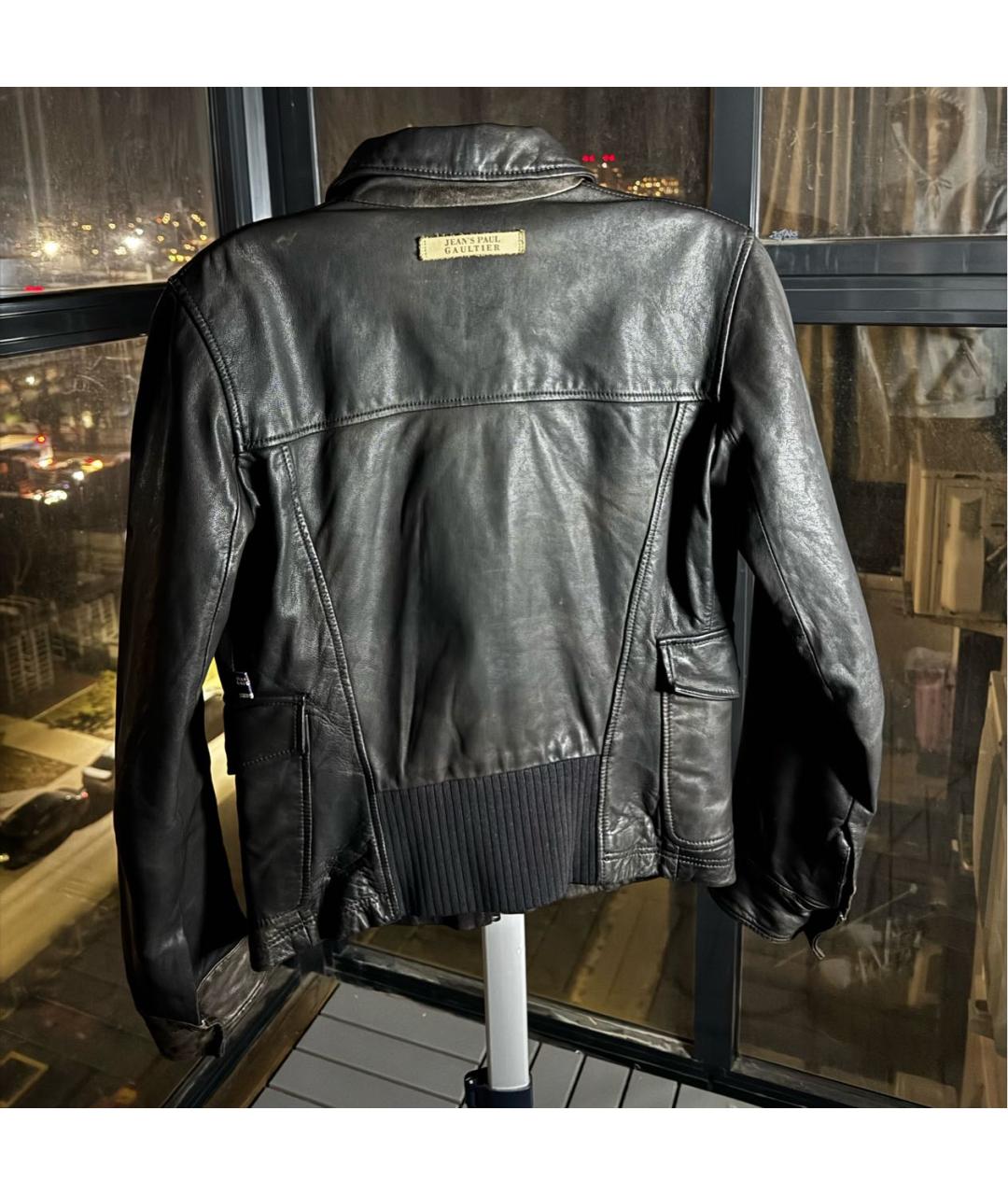 JEAN PAUL GAULTIER Черная кожаная куртка, фото 2