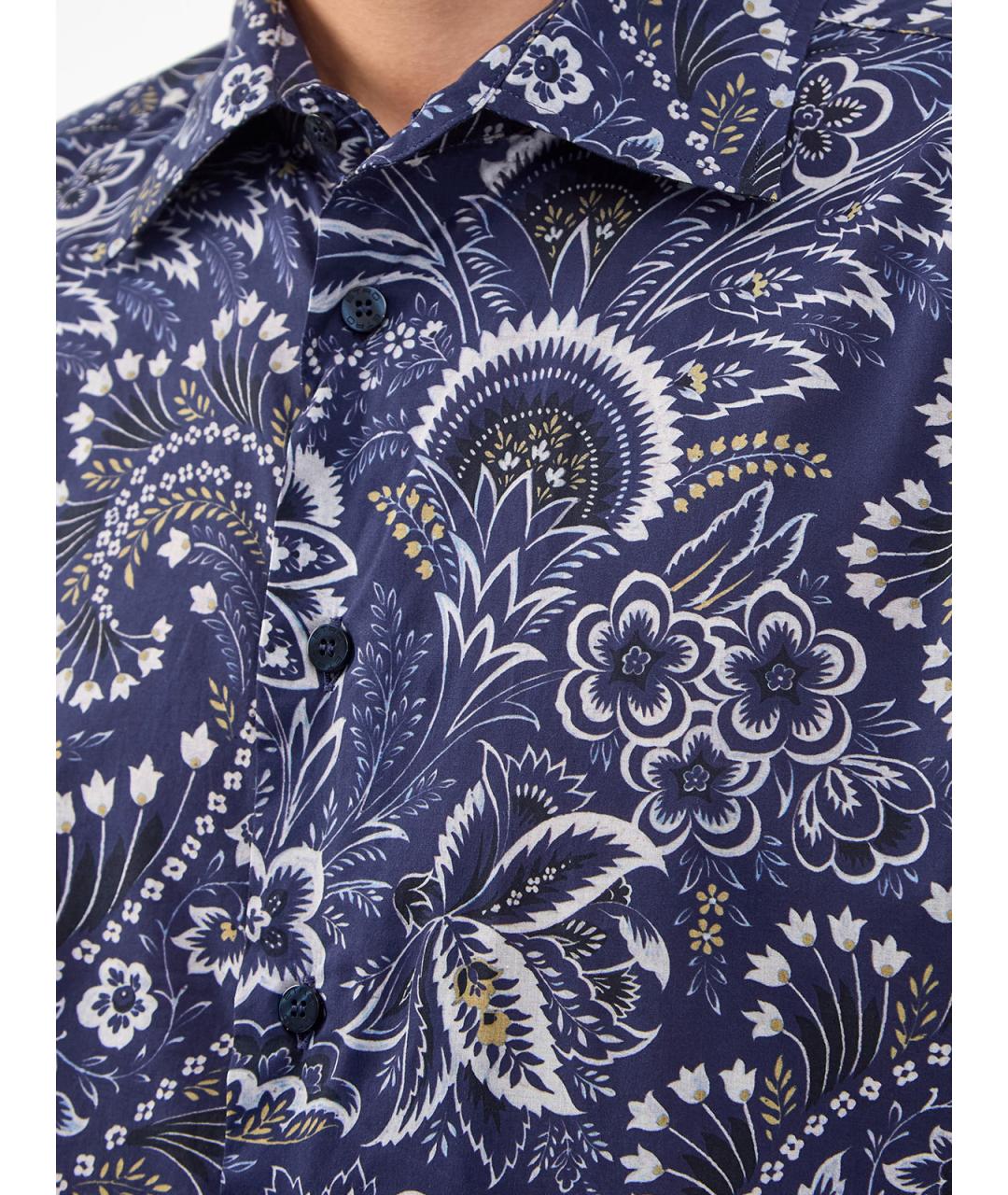 ETRO Синяя хлопковая кэжуал рубашка, фото 5