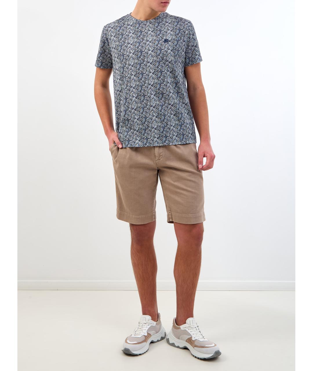 ETRO Синяя хлопковая футболка, фото 2