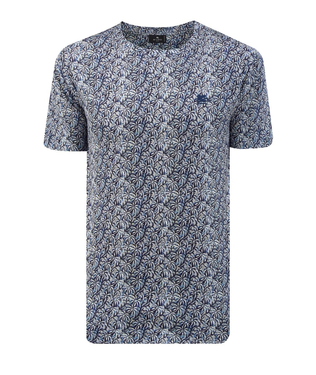 ETRO Синяя хлопковая футболка, фото 1