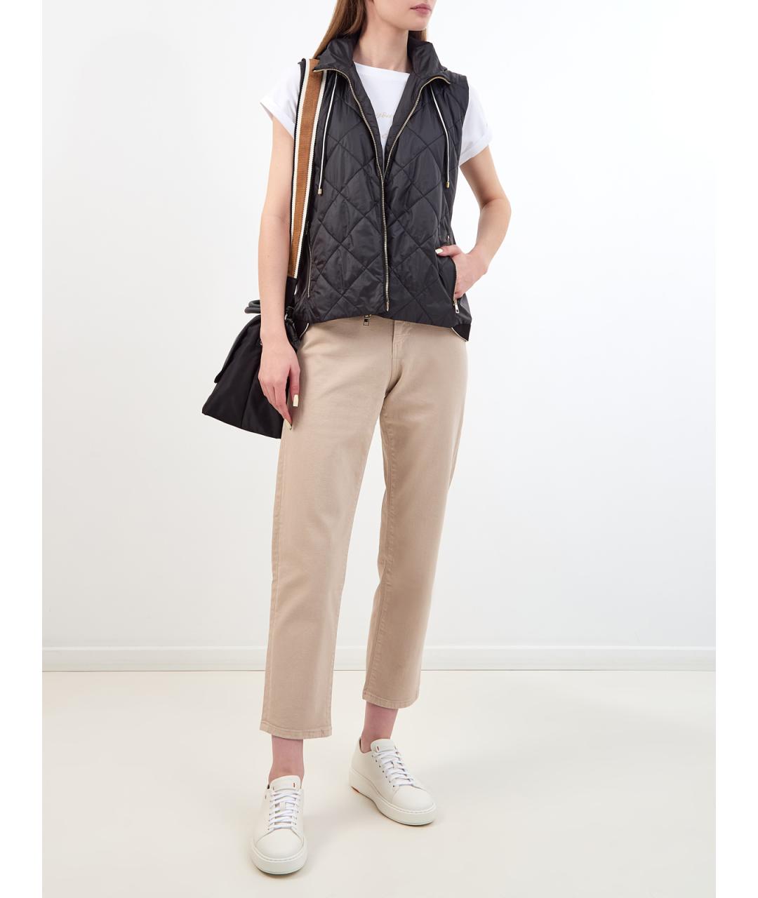 LORENA ANTONIAZZI Черный полиэстеровый жилет, фото 2