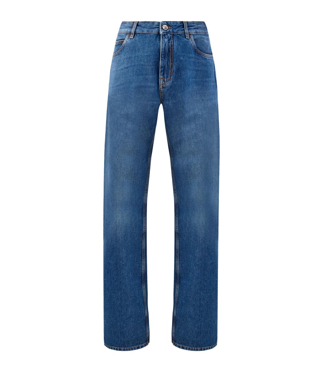 ETRO Синие хлопковые прямые джинсы, фото 1