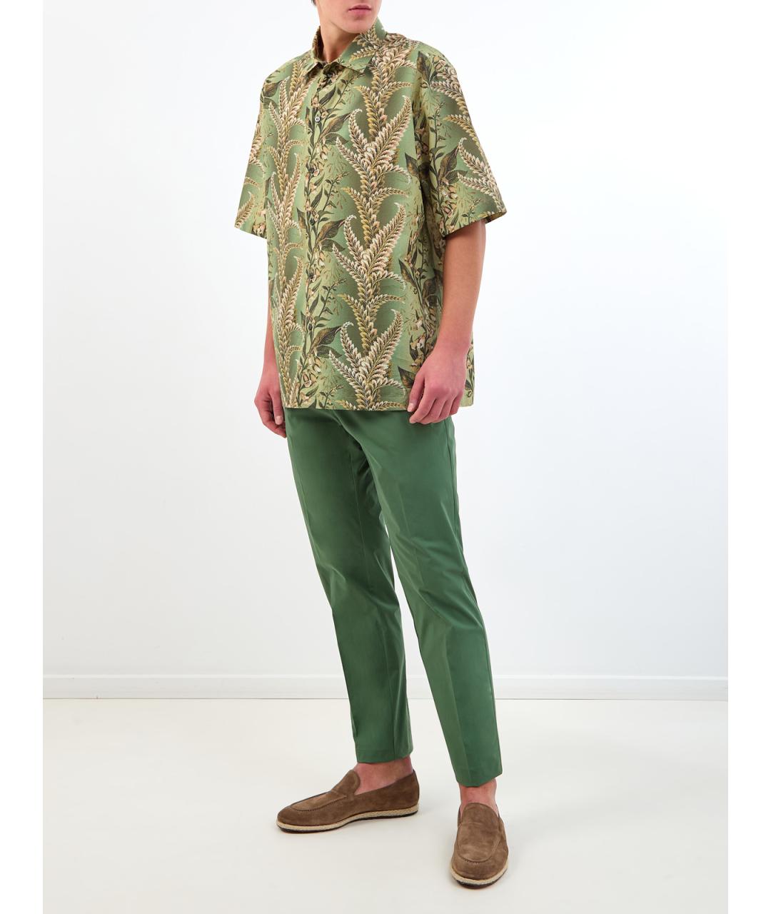 ETRO Зеленая хлопковая кэжуал рубашка, фото 2