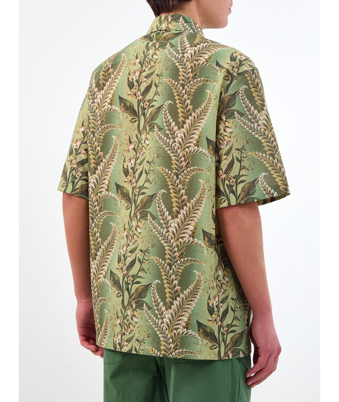 ETRO Зеленая хлопковая кэжуал рубашка, фото 4