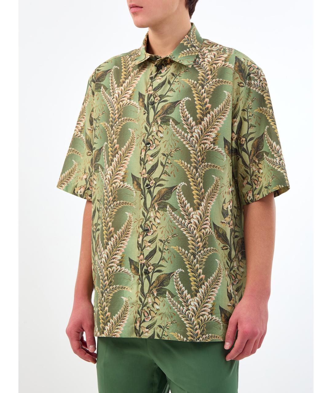 ETRO Зеленая хлопковая кэжуал рубашка, фото 3