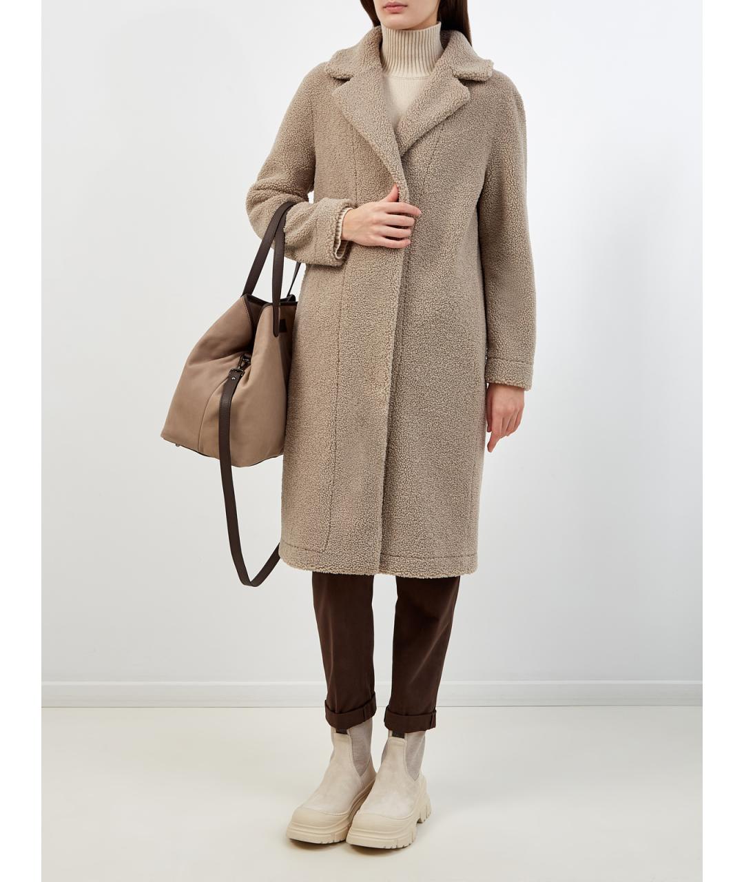 HETREGO Бежевое пальто, фото 2