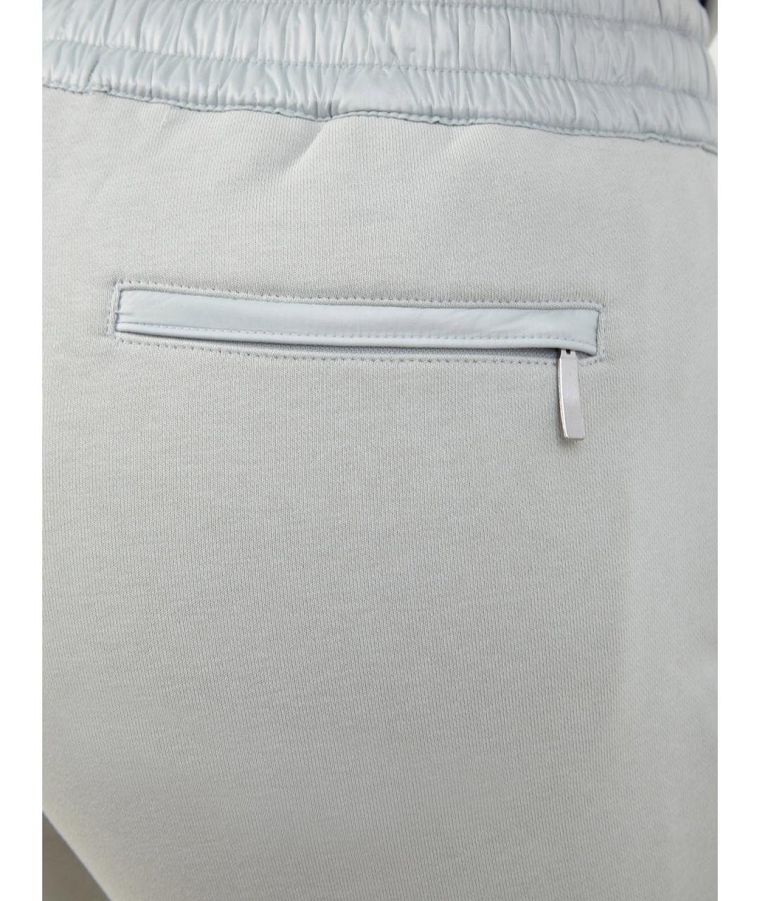 PARAJUMPERS Голубые хлопковые брюки узкие, фото 5