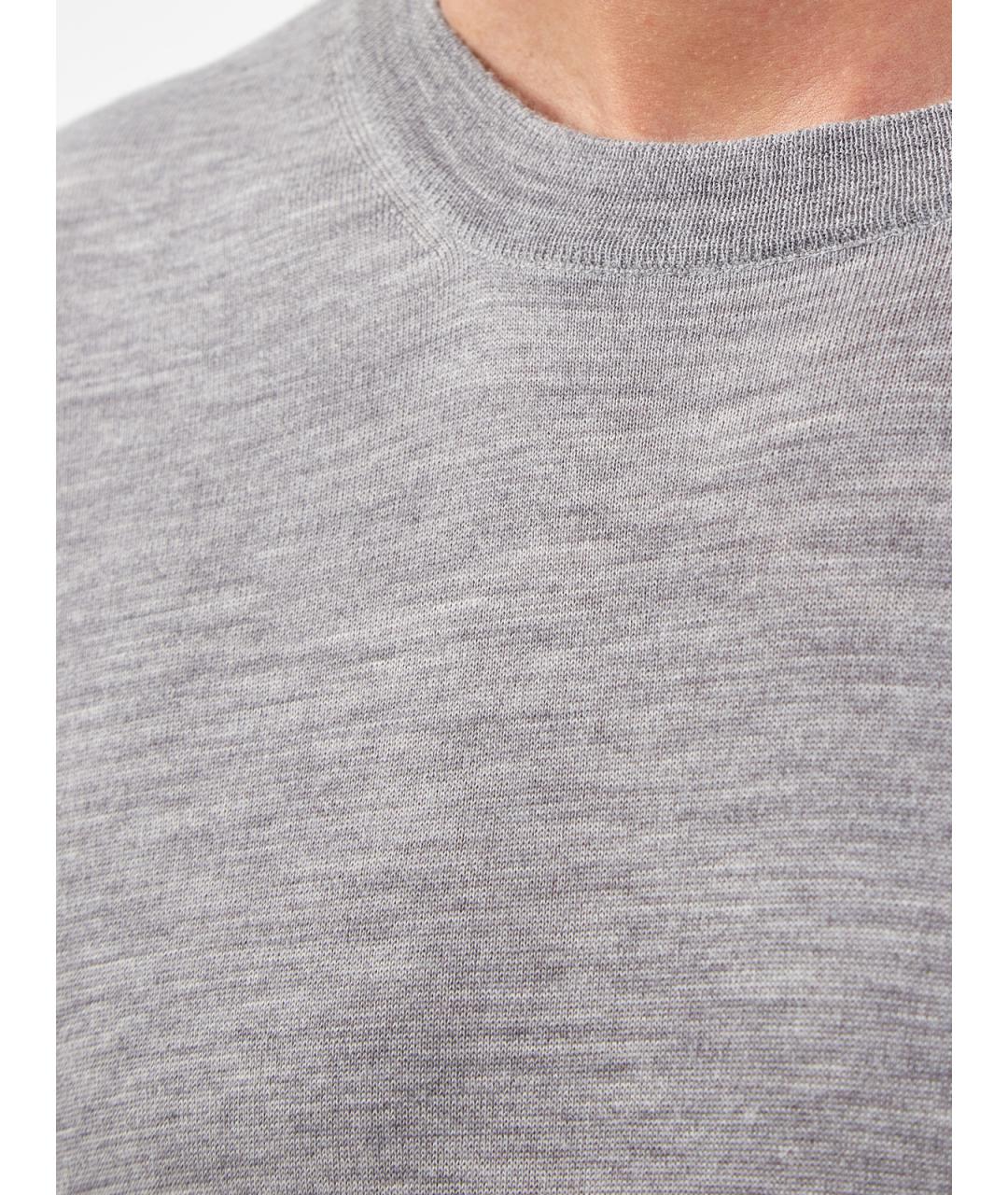 BRUNELLO CUCINELLI Серый шерстяной джемпер / свитер, фото 5