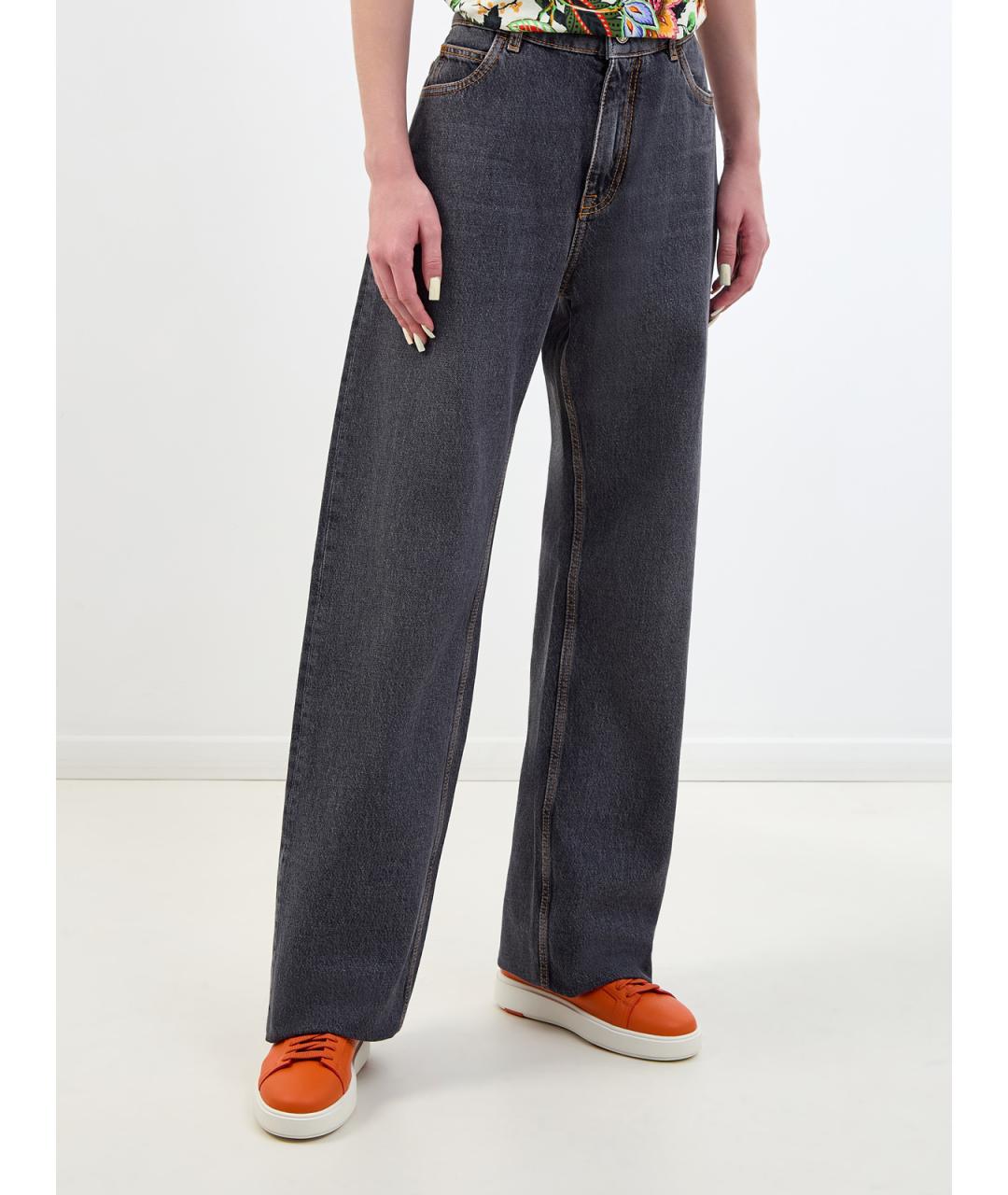 ETRO Хлопковые прямые джинсы, фото 3