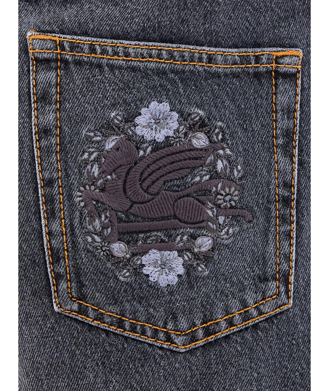 ETRO Хлопковые прямые джинсы, фото 5