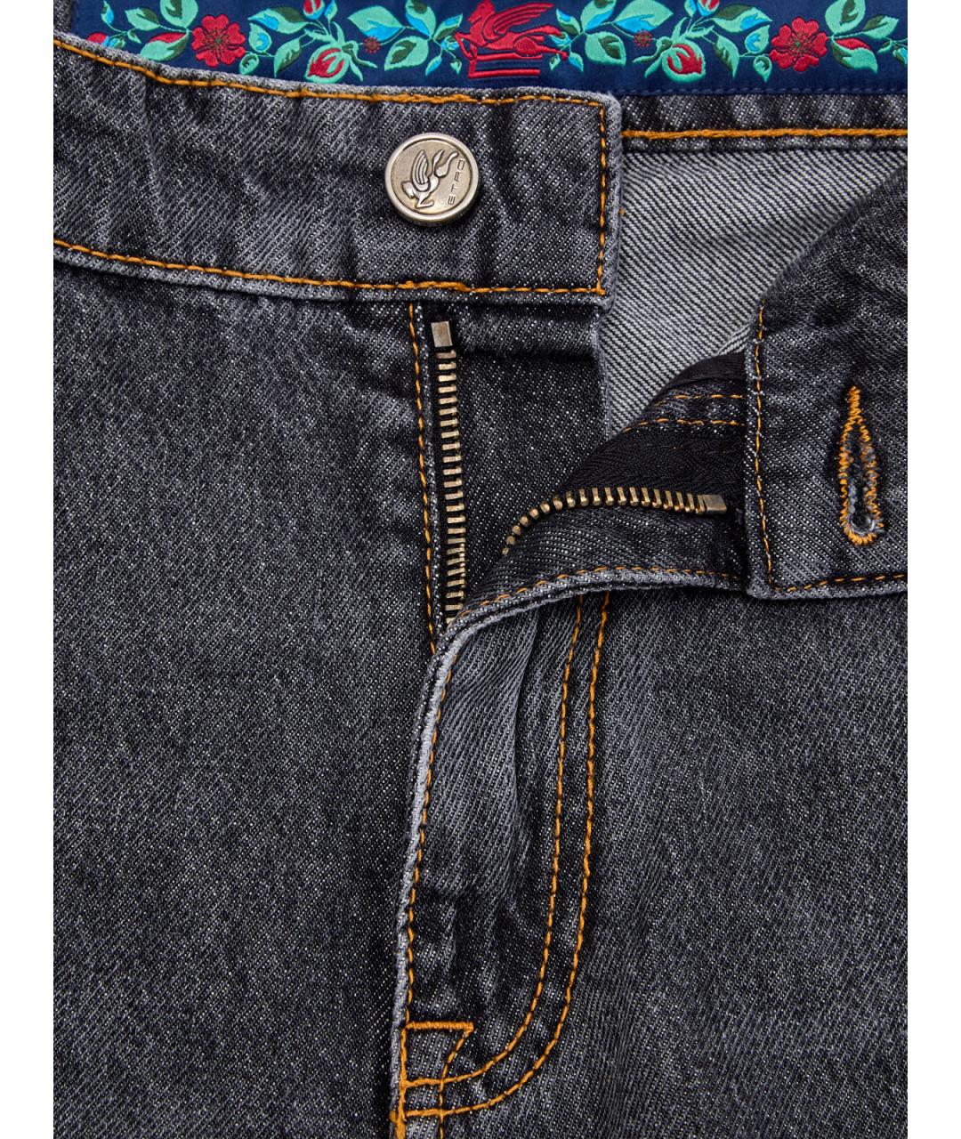 ETRO Хлопковые прямые джинсы, фото 6