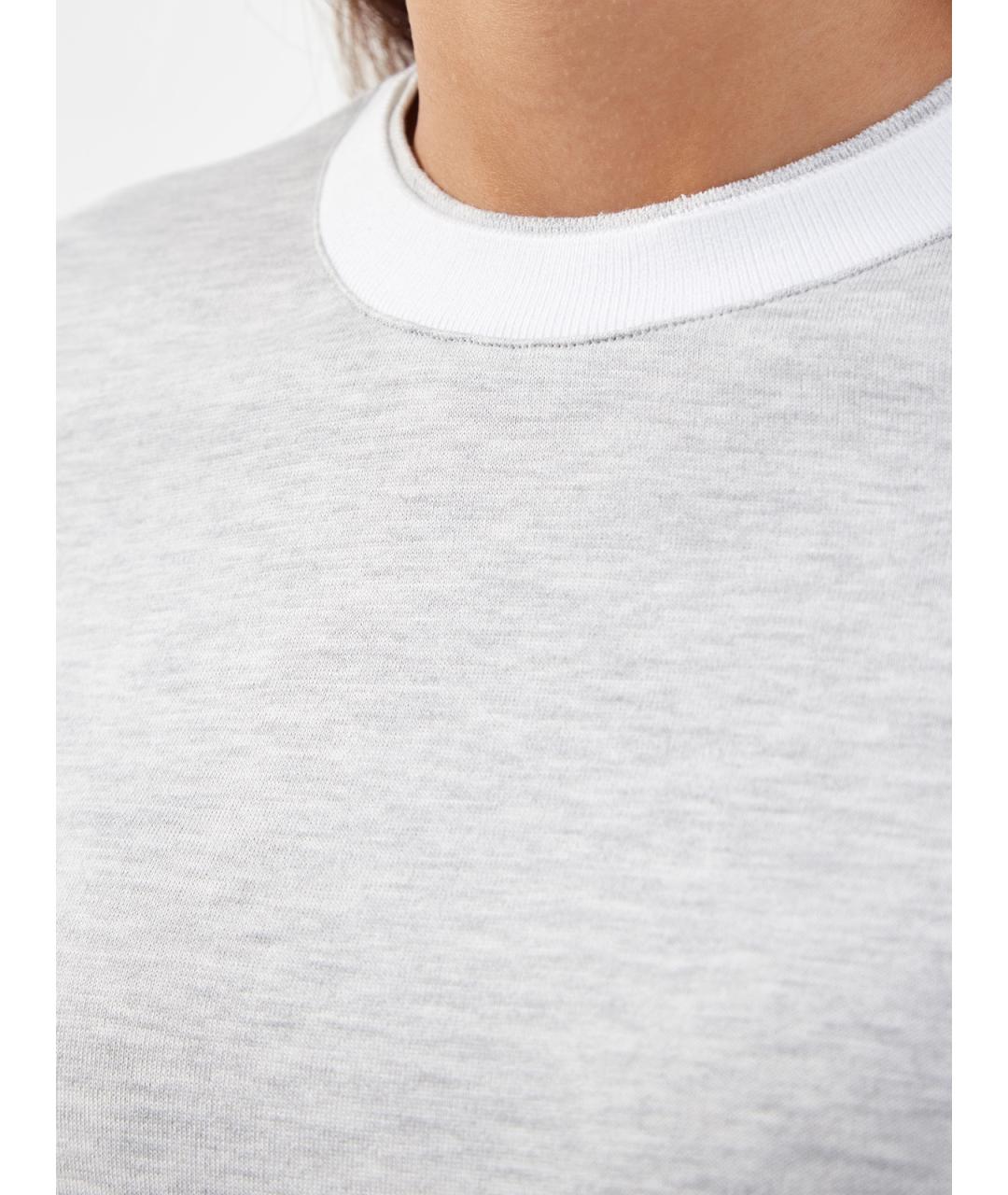 ELEVENTY Серый хлопковый джемпер / свитер, фото 5