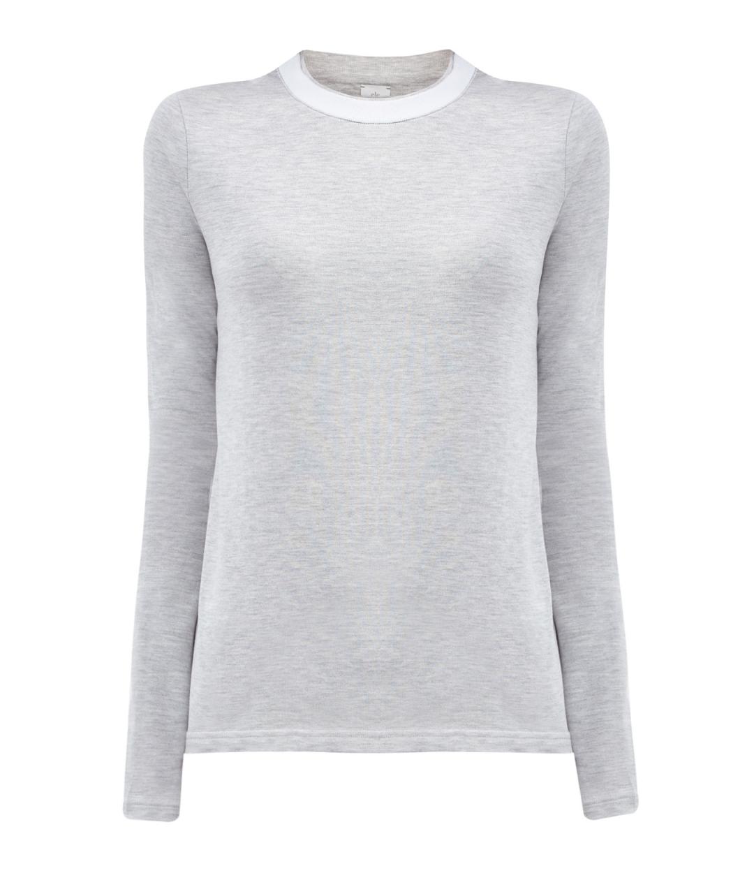 ELEVENTY Серый хлопковый джемпер / свитер, фото 1