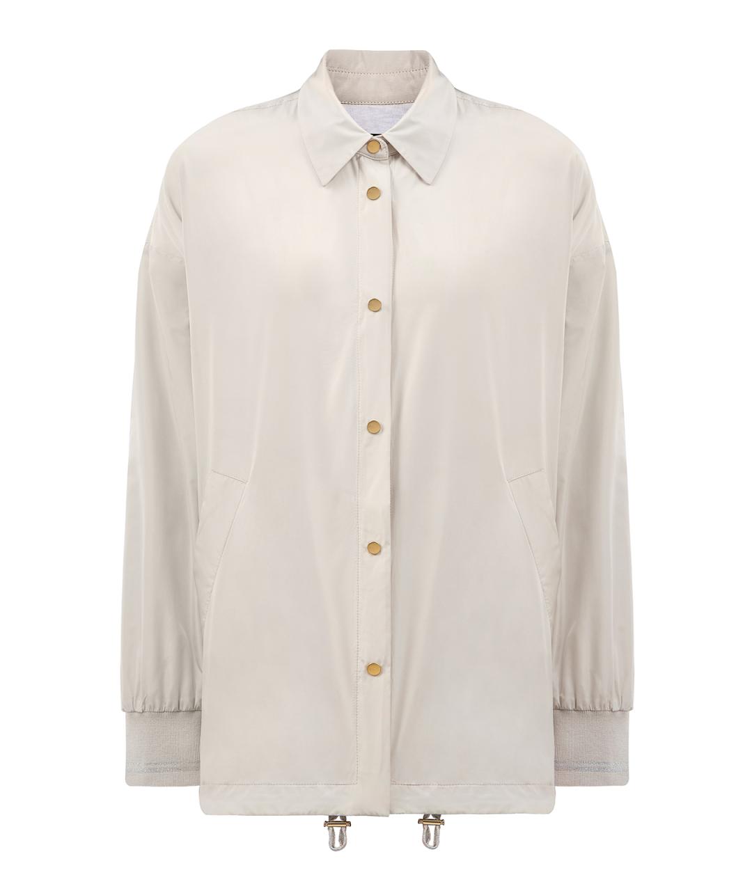 LORENA ANTONIAZZI Бежевая полиэстеровая куртка, фото 1