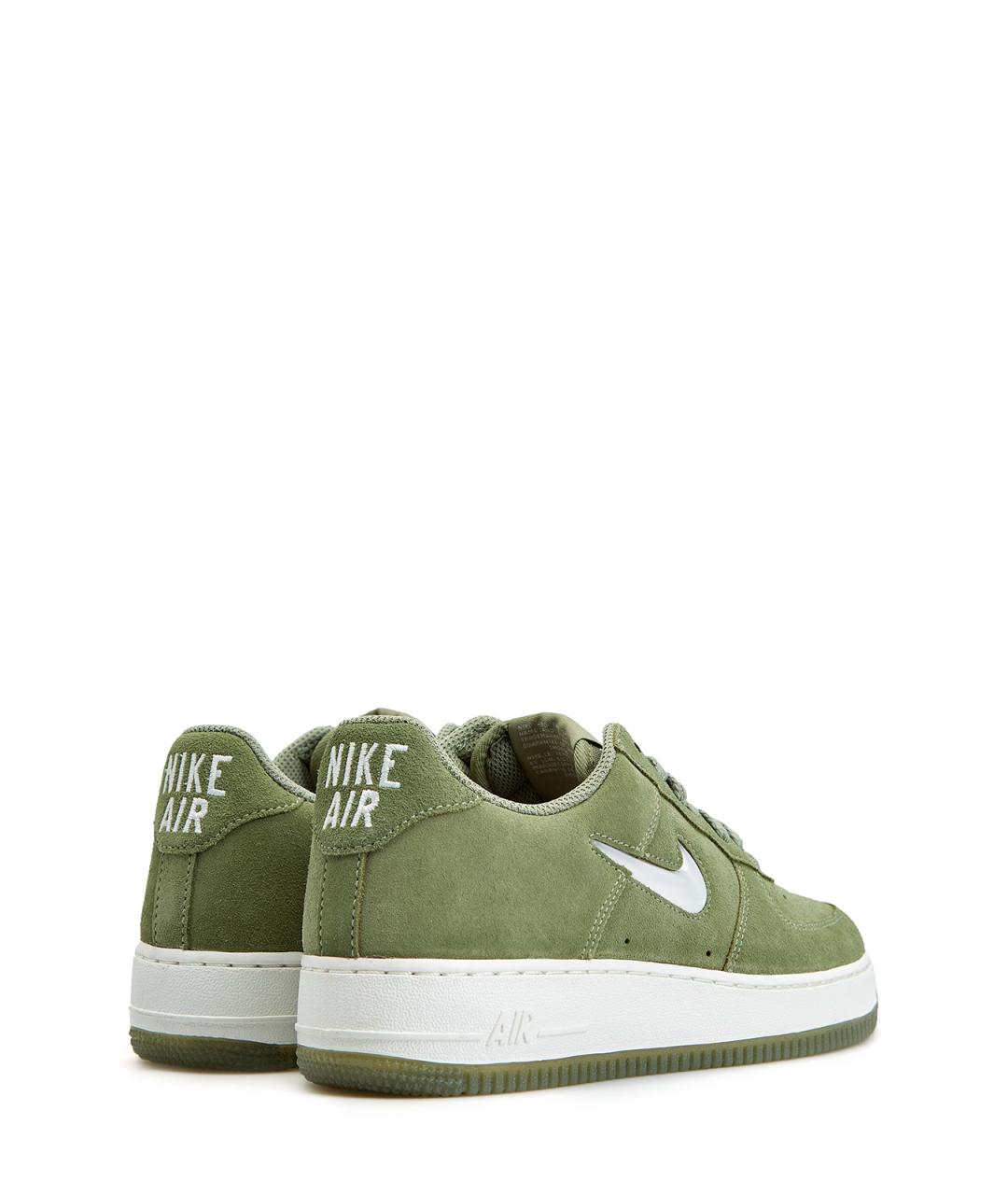 NIKE Зеленые замшевые низкие кроссовки / кеды, фото 3