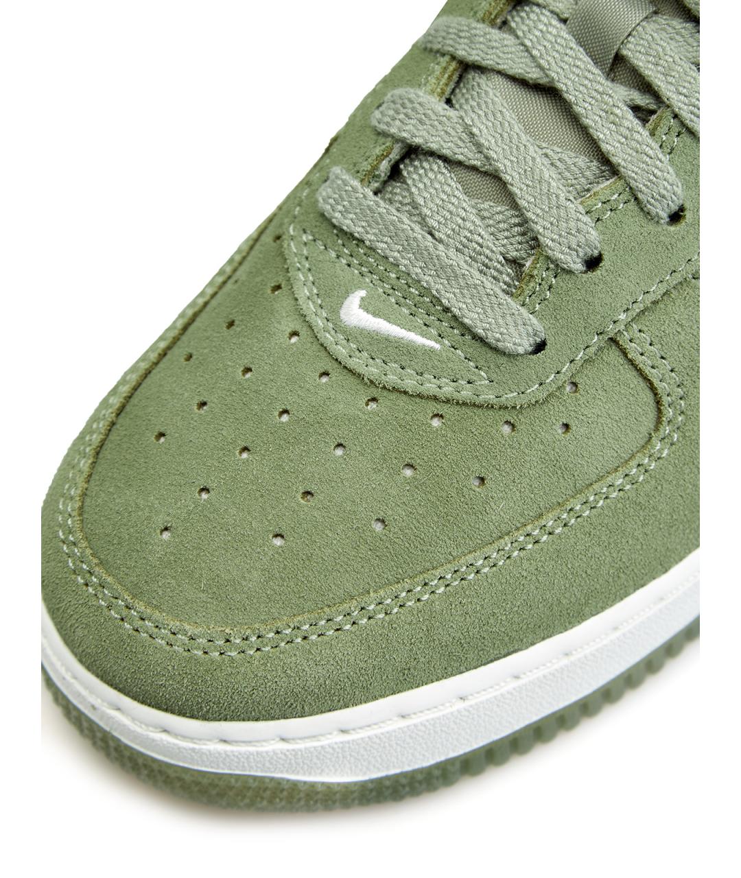 NIKE Зеленые замшевые низкие кроссовки / кеды, фото 4