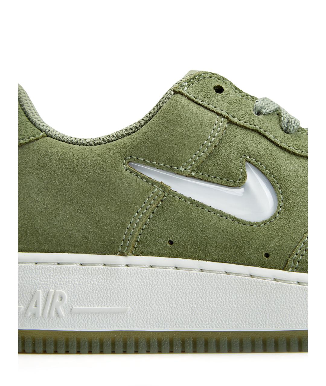 NIKE Зеленые замшевые низкие кроссовки / кеды, фото 5