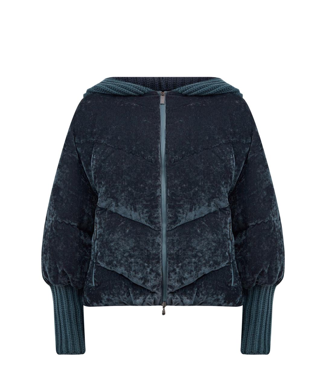 FABIANA FILIPPI Зеленый вискозный пуховик, фото 1