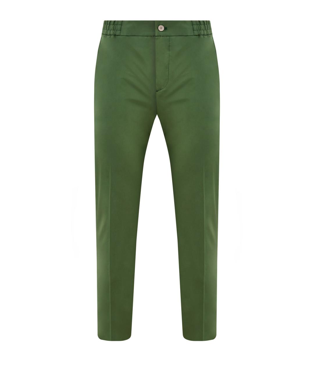 ETRO Зеленые хлопковые повседневные брюки, фото 1
