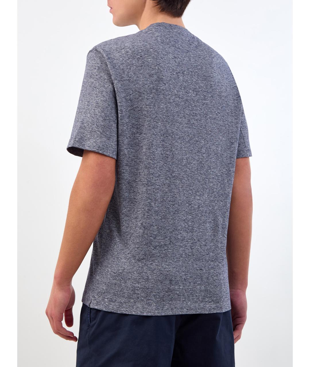 BRUNELLO CUCINELLI Серая футболка, фото 4