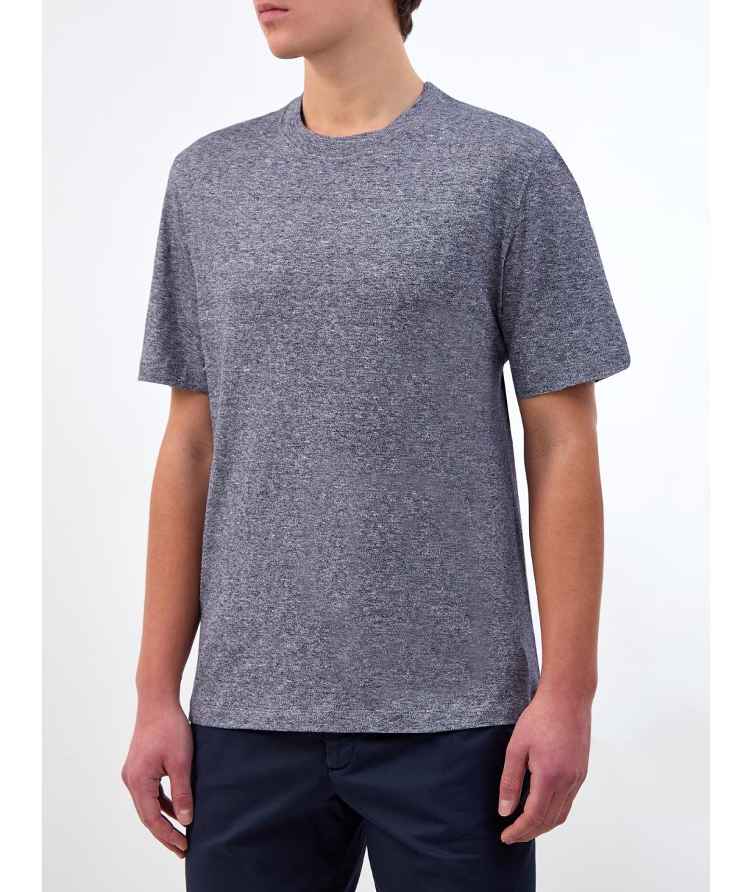 BRUNELLO CUCINELLI Серая футболка, фото 3
