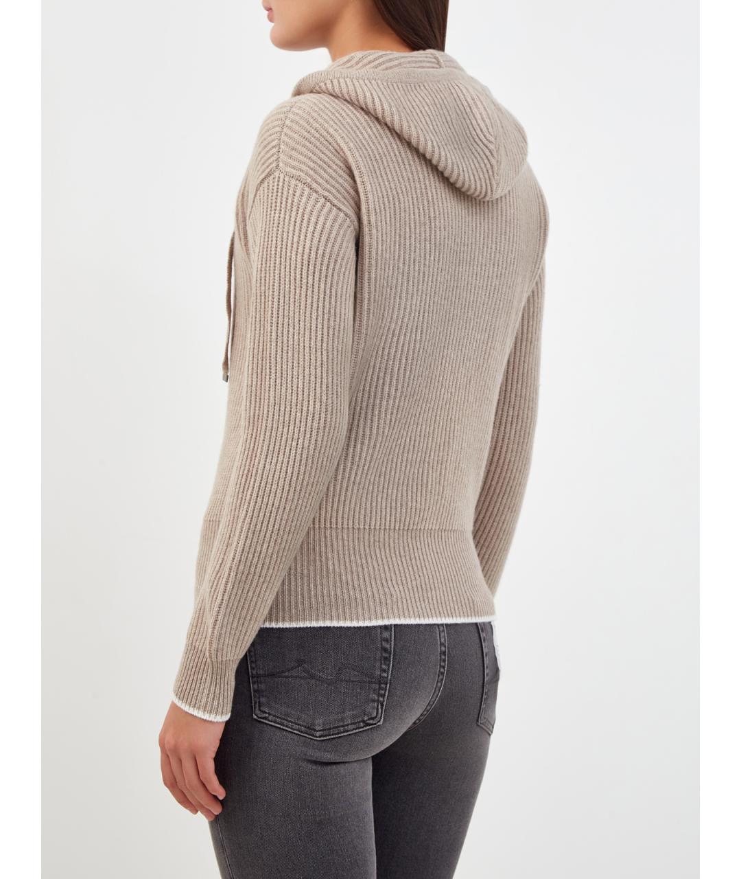 ELEVENTY Бежевый шерстяной кардиган, фото 4