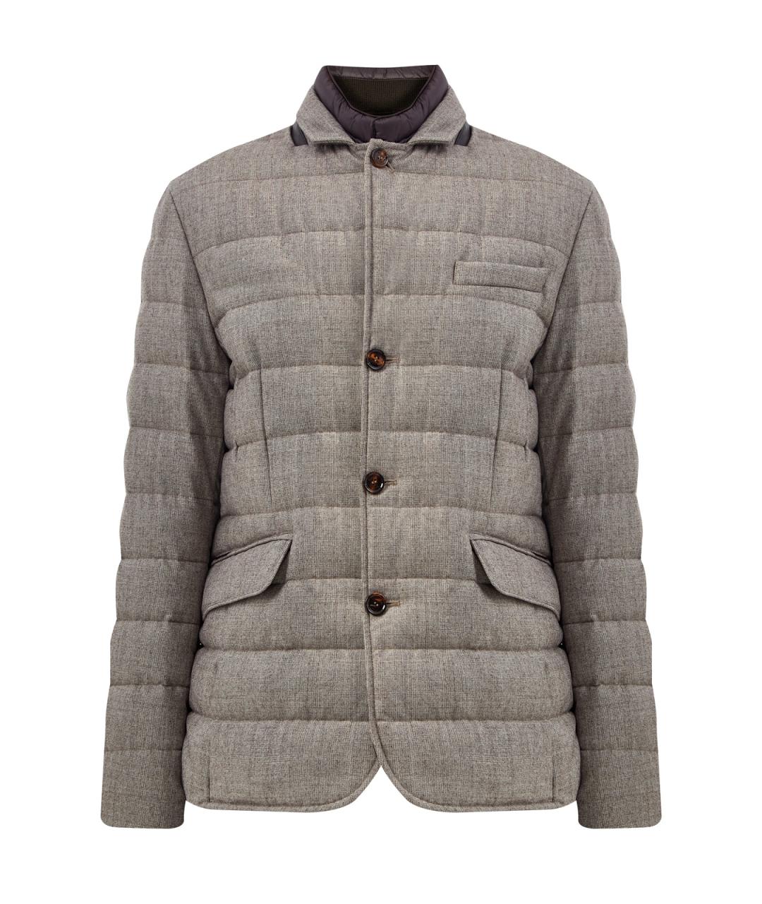 MOORER Бежевый шерстяной пуховик, фото 1