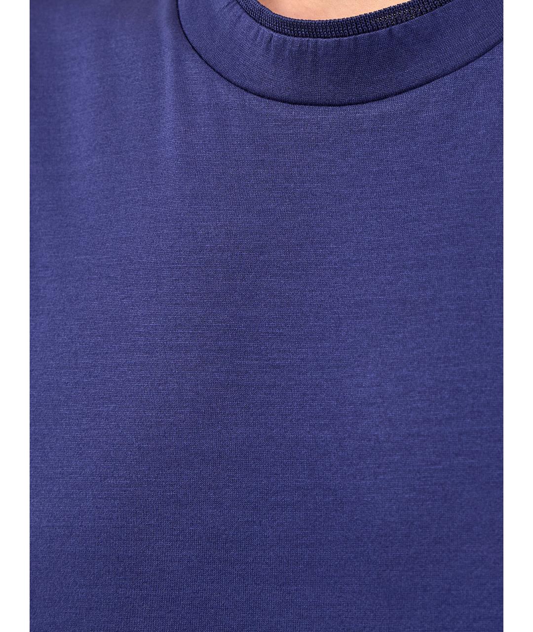 CANALI Синяя хлопковая футболка, фото 5