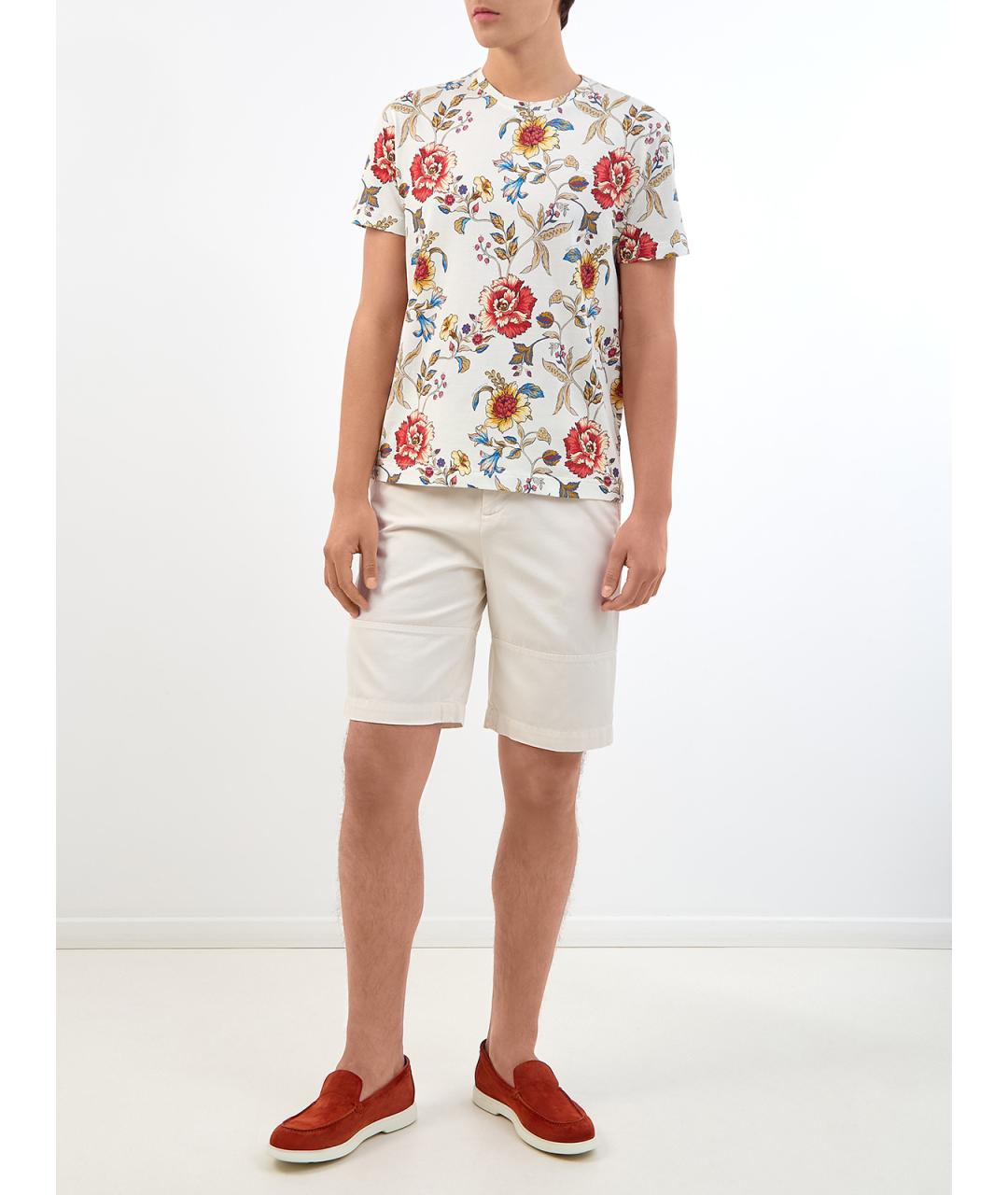 ETRO Белая хлопковая футболка, фото 2